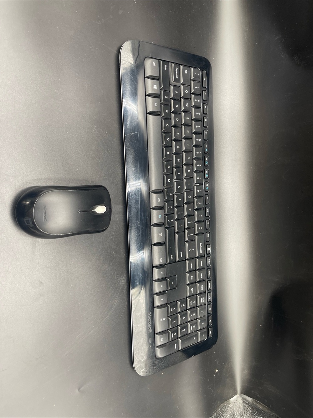 Microsoft Black Slim Wireless Keyboard and Mouse Set